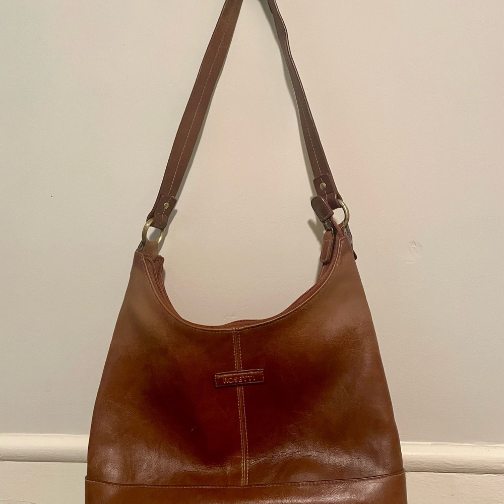 Vintage Rosetti Brown Shoulder Bag with Hobo Design